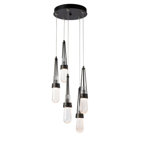 Hubbardton Forge Link 5 Light Blown Glass Pendant Model: 131120-SKT-STND-85-YG0434