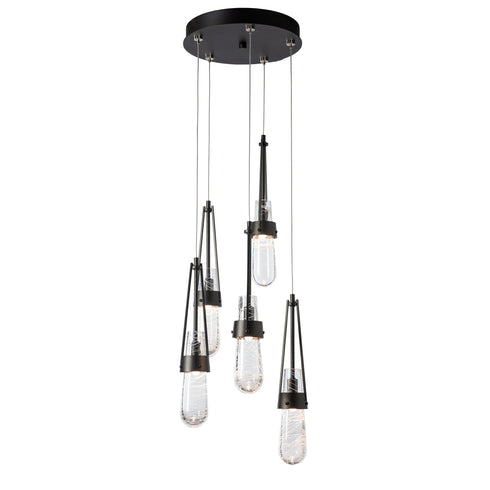 Hubbardton Forge Link 5 Light Blown Glass Pendant Model: 131120-SKT-STND-85-YG0434