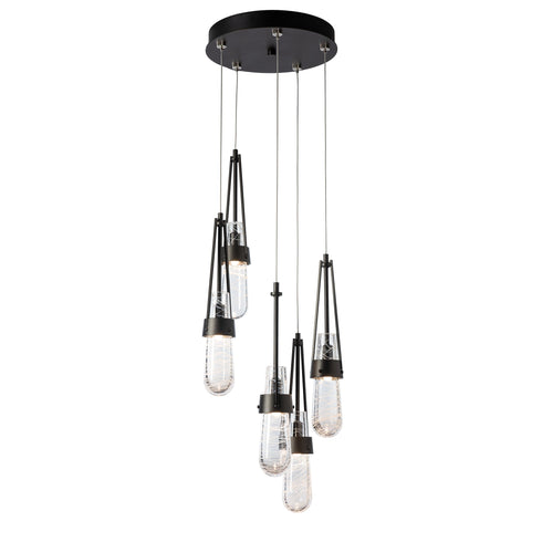 Hubbardton Forge Link 5 Light Blown Glass Pendant Model: 131120-SKT-STND-85-YG0434