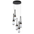 Hubbardton Forge Link 5 Light Clear Glass Pendant Model: 131127-SKT-STND-89-ZM0434