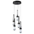 Hubbardton Forge Link 5 Light Clear Glass Pendant Model: 131127-SKT-STND-89-ZM0434
