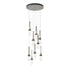 Hubbardton Forge Link 9 Light Blown Glass Round Pendant Model: 131100-SKT-STND-85-YG0434