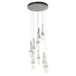 Hubbardton Forge Link 9 Light Blown Glass Round Pendant Model: 131100-SKT-STND-85-YG0434