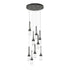 Hubbardton Forge Link 9 Light Clear Glass Round Pendant Model: 131108-SKT-STND-85-ZM0434