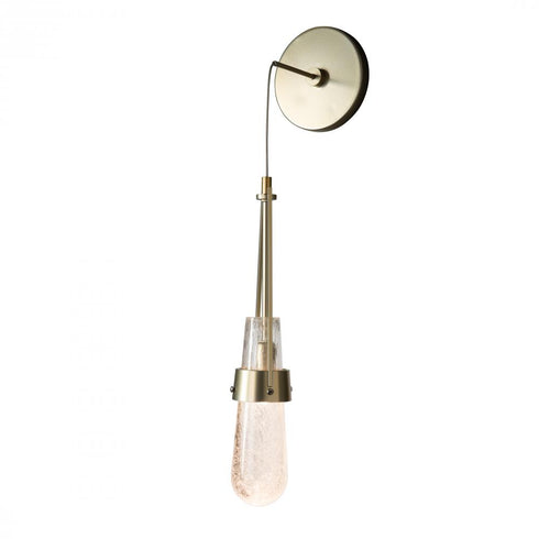 Hubbardton Forge Link Blown Glass Low Voltage Sconce in Modern Brass Finish Model: 201392-SKT-86-YG0434