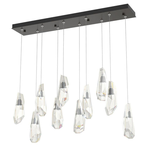 Hubbardton Forge Luma 10 Light Large Crystal Rectangular Model: 131201-SKT-STND-86-CR