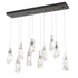 Hubbardton Forge Luma 10 Light Large Crystal Rectangular Model: 131201-SKT-STND-86-CR