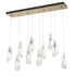 Hubbardton Forge Luma 10 Light Large Crystal Rectangular Model: 131201-SKT-STND-86-CR