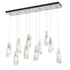 Hubbardton Forge Luma 10 Light Large Crystal Rectangular Model: 131201-SKT-STND-86-CR