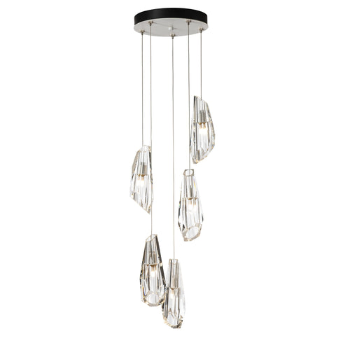 Hubbardton Forge Luma 5 Light Pendant Model: 131121-SKT-LONG-89-CR