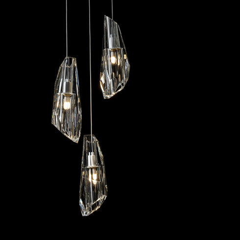 Hubbardton Forge Luma 5 Light Pendant Model: 131121-SKT-LONG-89-CR