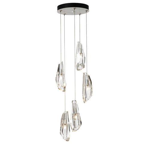 Hubbardton Forge Luma 5 Light Pendant Model: 131121-SKT-LONG-89-CR