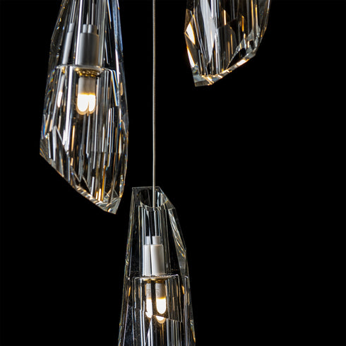 Hubbardton Forge Luma 5 Light Pendant Model: 131121-SKT-LONG-89-CR