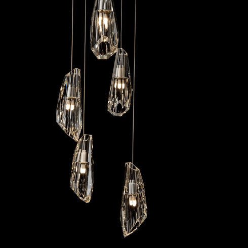Hubbardton Forge Luma 5 Light Pendant Model: 131121-SKT-STND-82-CR