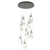 Hubbardton Forge Luma 9 Light Large Crystal Round Pendant Model: 131101-SKT-STND-86-CR