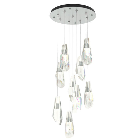Hubbardton Forge Luma 9 Light Large Crystal Round Pendant Model: 131101-SKT-STND-86-CR