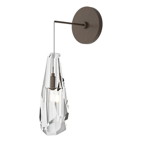 Hubbardton Forge Luma Low Voltage Sconce in White Finish Model: 201390-SKT-02-CR