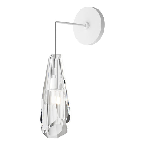 Hubbardton Forge Luma Low Voltage Sconce in White Finish Model: 201390-SKT-02-CR