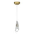 Hubbardton Forge Luma Mini Pendant in Vintage Platinum Finish Model: 161321-SKT-STND-82-CR