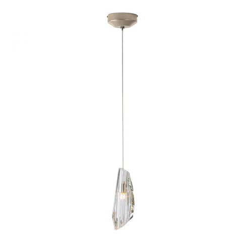 Hubbardton Forge Luma Mini Pendant in Vintage Platinum Finish Model: 161321-SKT-STND-82-CR