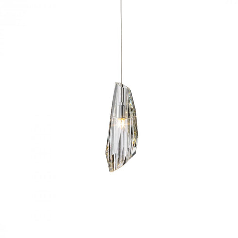 Hubbardton Forge Luma Mini Pendant in Vintage Platinum Finish Model: 161321-SKT-STND-82-CR