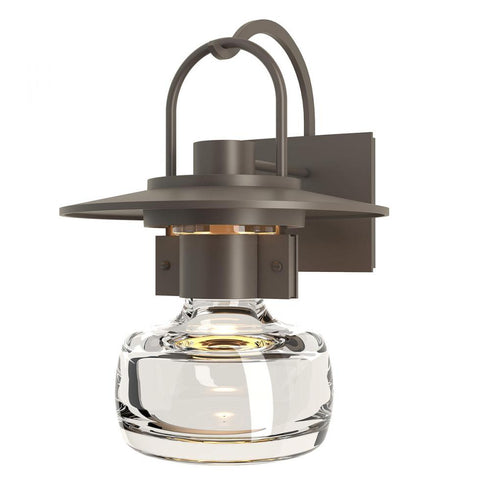 Hubbardton Forge Mason Large Outdoor Sconce in Coastal Oil Rubbed Bronze Finish Model: 303005-SKT-14-ZM0447