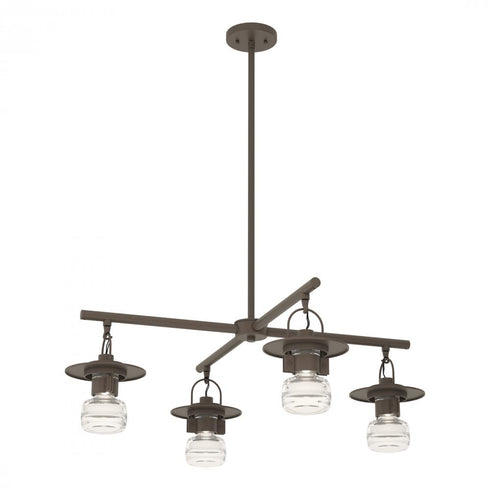 Hubbardton Forge Mason Outdoor 4 Light Pendant in Coastal Oil Rubbed Bronze Finish Model: 364212-SKT-MULT-14-ZM0435