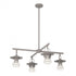 Hubbardton Forge Mason Outdoor 4 Light Pendant in Coastal Oil Rubbed Bronze Finish Model: 364212-SKT-MULT-14-ZM0435
