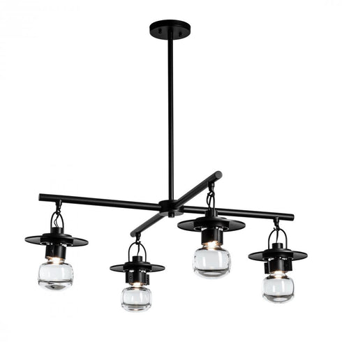 Hubbardton Forge Mason Outdoor 4 Light Pendant in Coastal Oil Rubbed Bronze Finish Model: 364212-SKT-MULT-14-ZM0435