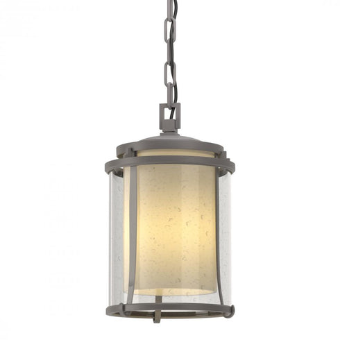 Hubbardton Forge Meridian Outdoor Ceiling Fixture in Coastal Oil Rubbed Bronze Finish Model: 365610-SKT-14-ZS0297