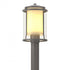 Hubbardton Forge Meridian Outdoor Post Light in Coastal Oil Rubbed Bronze Finish Model: 345610-SKT-14-ZS0283