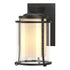 Hubbardton Forge Meridian Outdoor Sconce in Coastal Oil Rubbed Bronze Finish Model: 305610-SKT-14-ZS0297
