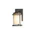 Hubbardton Forge Meridian Small Outdoor Sconce in Coastal Oil Rubbed Bronze Finish Model: 305605-SKT-14-ZS0296