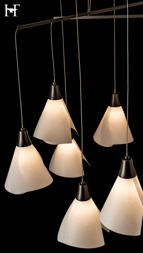 Hubbardton Forge Mobius 10 Light Mobile Pendant in Dark Smoke Finish Model: 131152-SKT-STND-07-SH1987