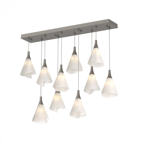 Hubbardton Forge Mobius 10 Light Rectangular Pendant Model: 131202-SKT-STND-82-SH1987