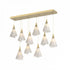 Hubbardton Forge Mobius 10 Light Rectangular Pendant Model: 131202-SKT-STND-82-SH1987