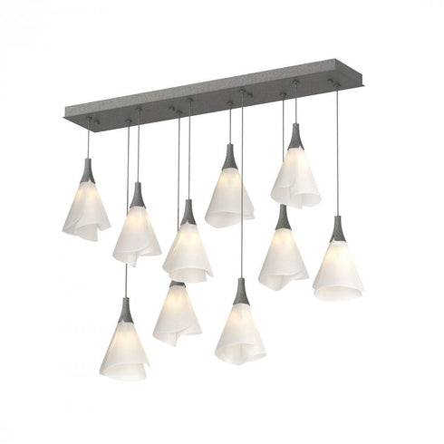 Hubbardton Forge Mobius 10 Light Rectangular Pendant Model: 131202-SKT-STND-82-SH1987