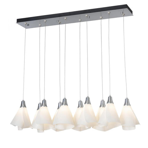 Hubbardton Forge Mobius 10 Light Rectangular Pendant Model: 131202-SKT-STND-82-SH1987