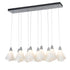 Hubbardton Forge Mobius 10 Light Rectangular Pendant Model: 131202-SKT-STND-82-SH1987
