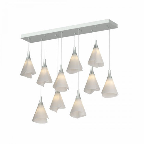Hubbardton Forge Mobius 10 Light Rectangular Pendant Model: 131202-SKT-STND-82-SH1987