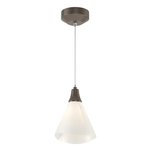 Hubbardton Forge Mobius Low Voltage Mini Pendant in Bronze Finish Model: 161181-SKT-STND-05-SH1987
