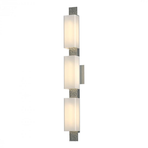 Hubbardton Forge Oceanus 3 Light Sconce in Vintage Platinum Finish Model: 207697-SKT-82-GG0441