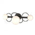 Hubbardton Forge Olympus 3 Light Bath Sconce in Black Finish Model: 201360-SKT-10-GG0712