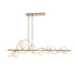 Hubbardton Forge Olympus Linear Pendant Model: 131608-SKT-STND-05-GG0712