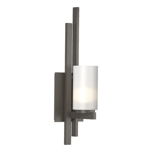 Hubbardton Forge Ondrian 1 Light Sconce in Bronze Finish Model: 206301-SKT-LFT-05-GG0168