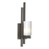 Hubbardton Forge Ondrian 1 Light Sconce in Bronze Finish Model: 206301-SKT-LFT-05-GG0168