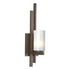 Hubbardton Forge Ondrian 1 Light Sconce in Bronze Finish Model: 206301-SKT-LFT-05-GG0168