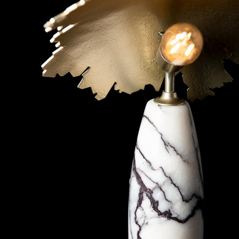 Hubbardton Forge Pangea Mini Table Lamp in Modern Brass Finish Model: 272107-SKT-86-ML
