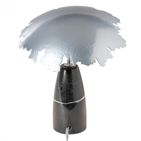 Hubbardton Forge Pangea Mini Table Lamp in Sterling Finish Model: 272107-SKT-85-MB