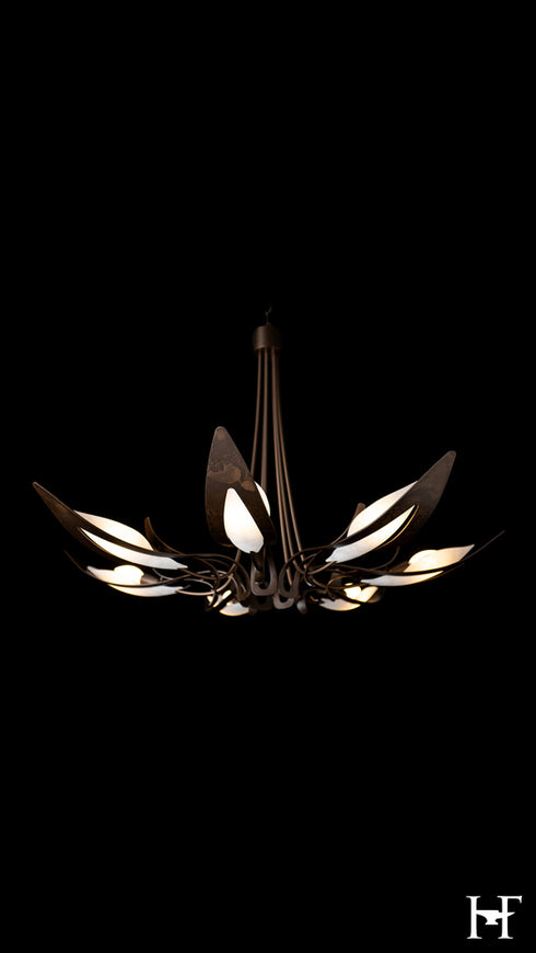 Hubbardton Forge Parasol 7 Light Chandelier in Bronze Finish Model: 101320-SKT-05-BB0823